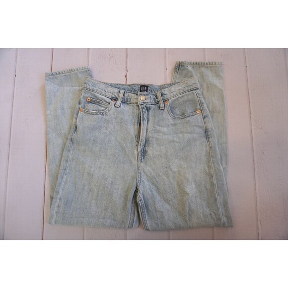 Gap Denim Light Blue Mom Jeans - Size 6/28 - Picture 6 of 6